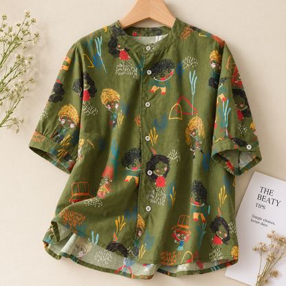 Cotton Digital Printed Comfort Shirt