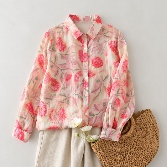 Pure Cotton Printed Full Sleeve Casual Shirt