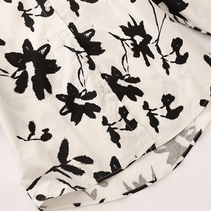 Green Floral Pure Cotton Full Sleeve Shirt Full Product View