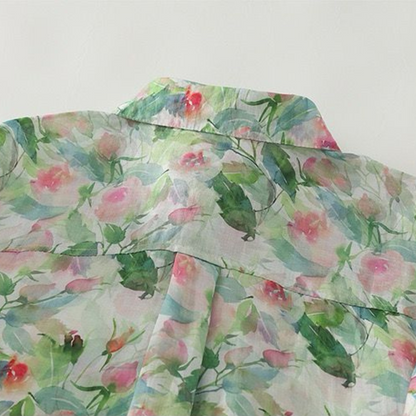 Woman Styled in Pure Cotton Printed Full Sleeve Casual Shirt