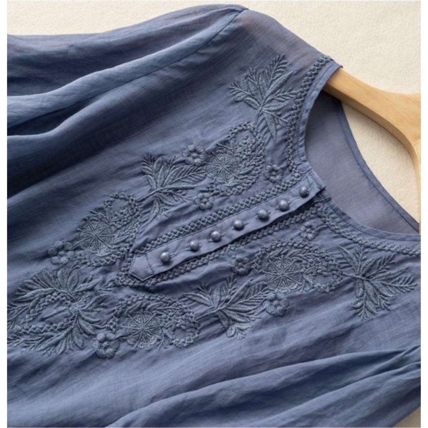 Pure Cotton Embroidered Comfortable Top