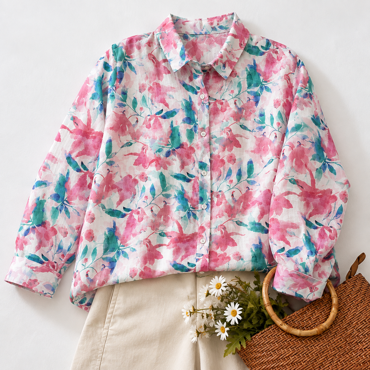 Pure Cotton Printed Full Sleeve Casual Shirt
