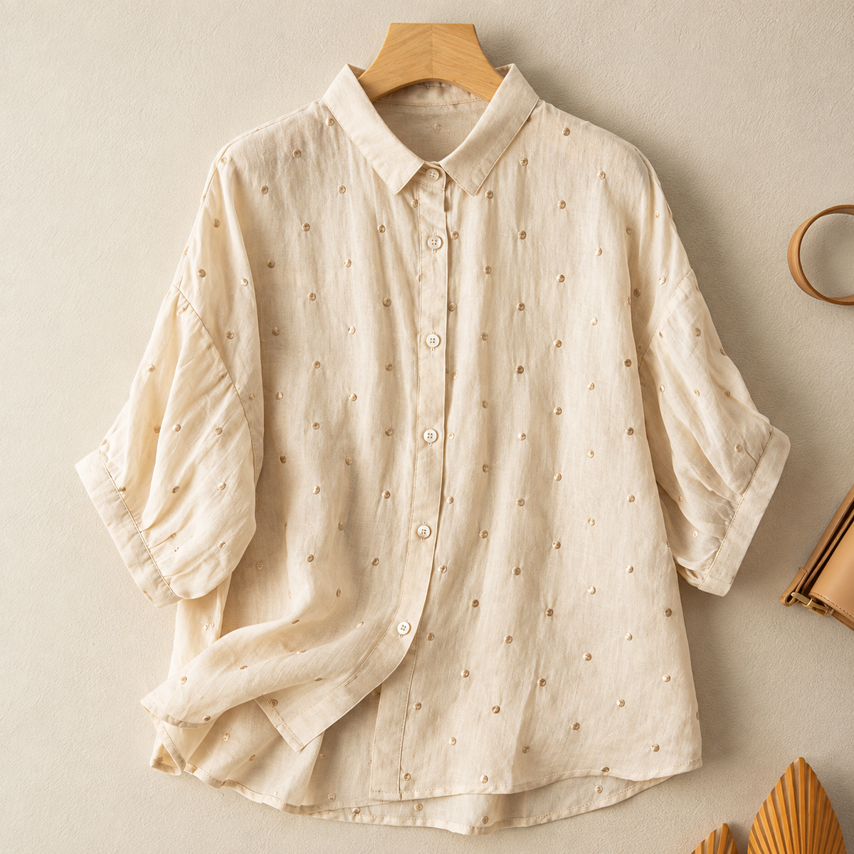 Pure Cotton Embroidered Casual Wear Comfort Shirt