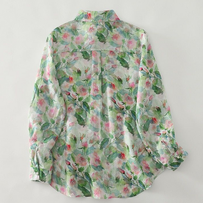 Pure Cotton Printed Full Sleeve Casual Shirt - Side View