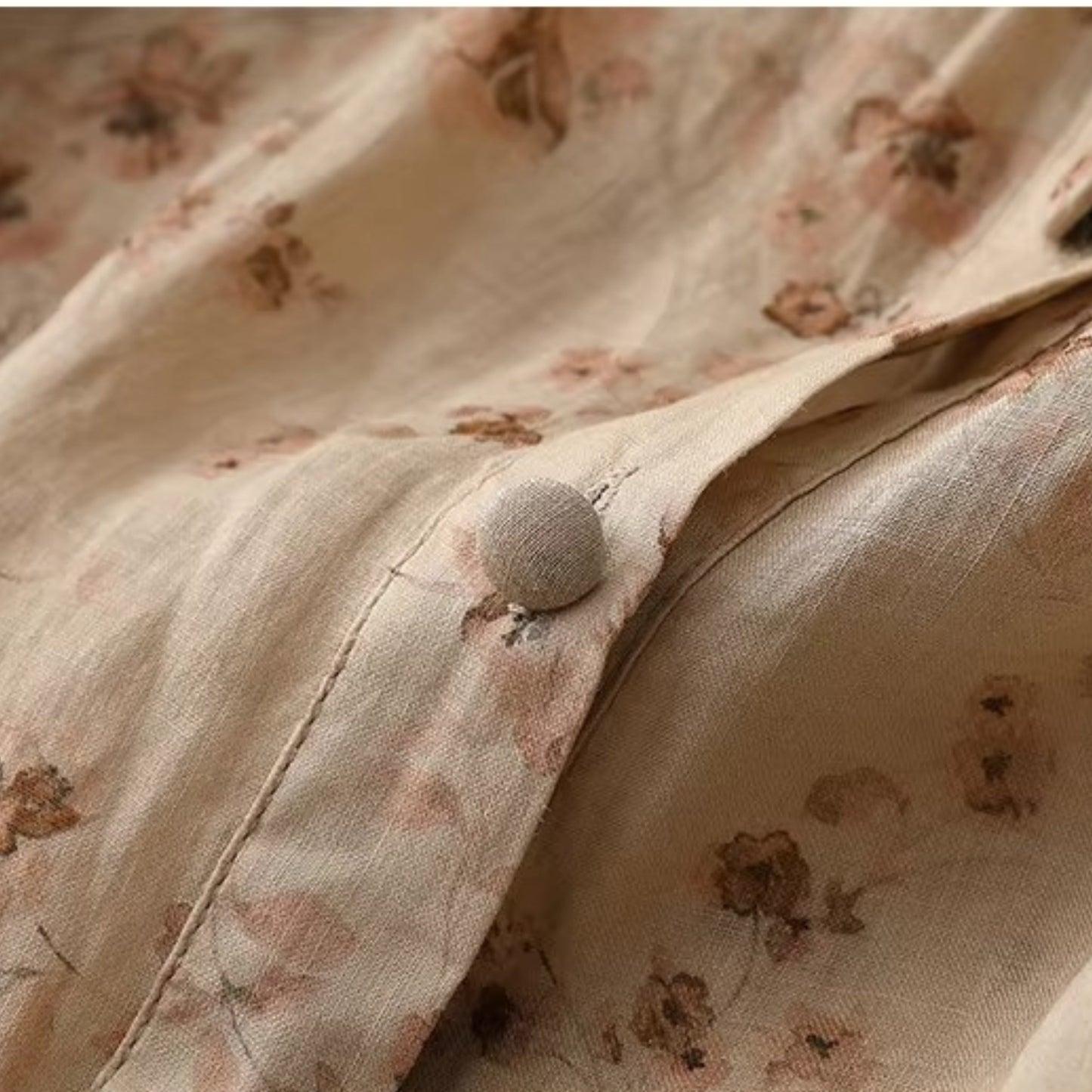 Pure Cotton Digital Printed Shirt With Pleat Work