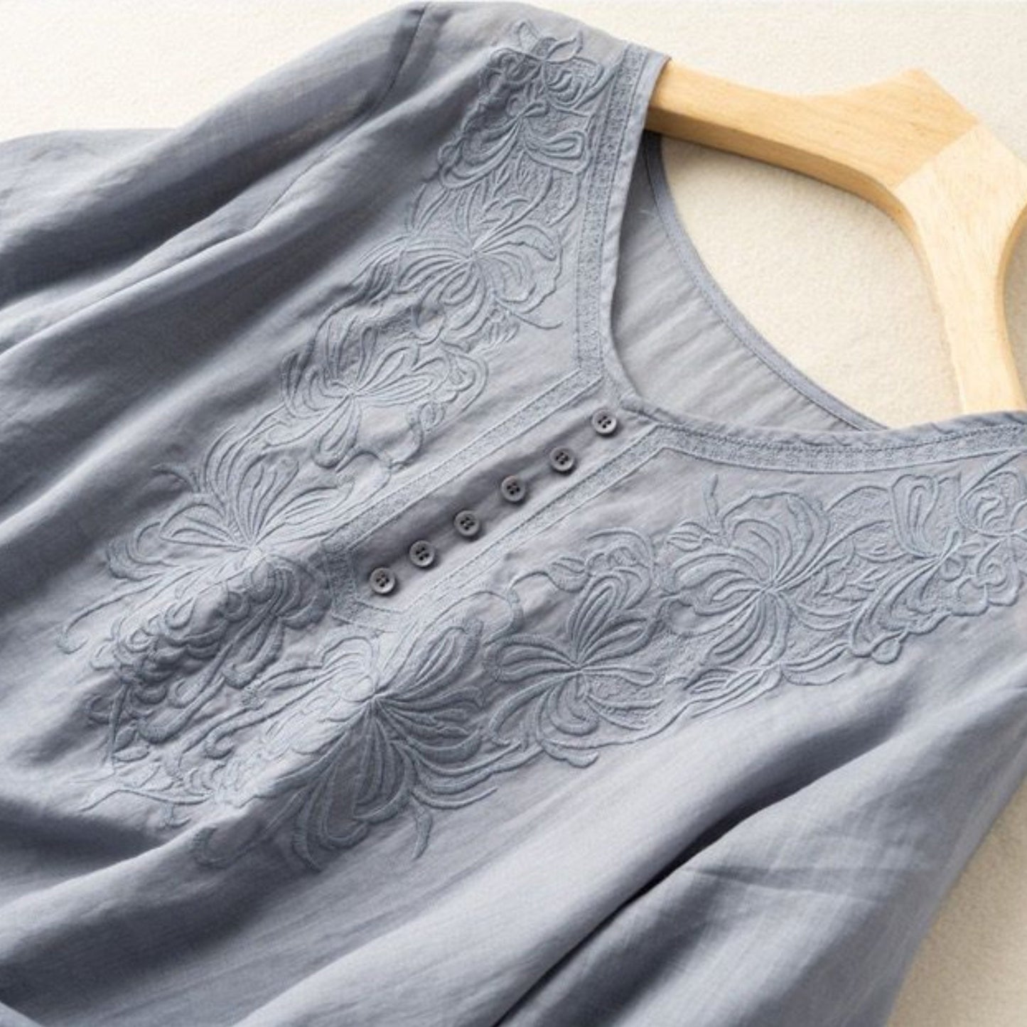 Pure Cotton Embroidered Comfortable Top