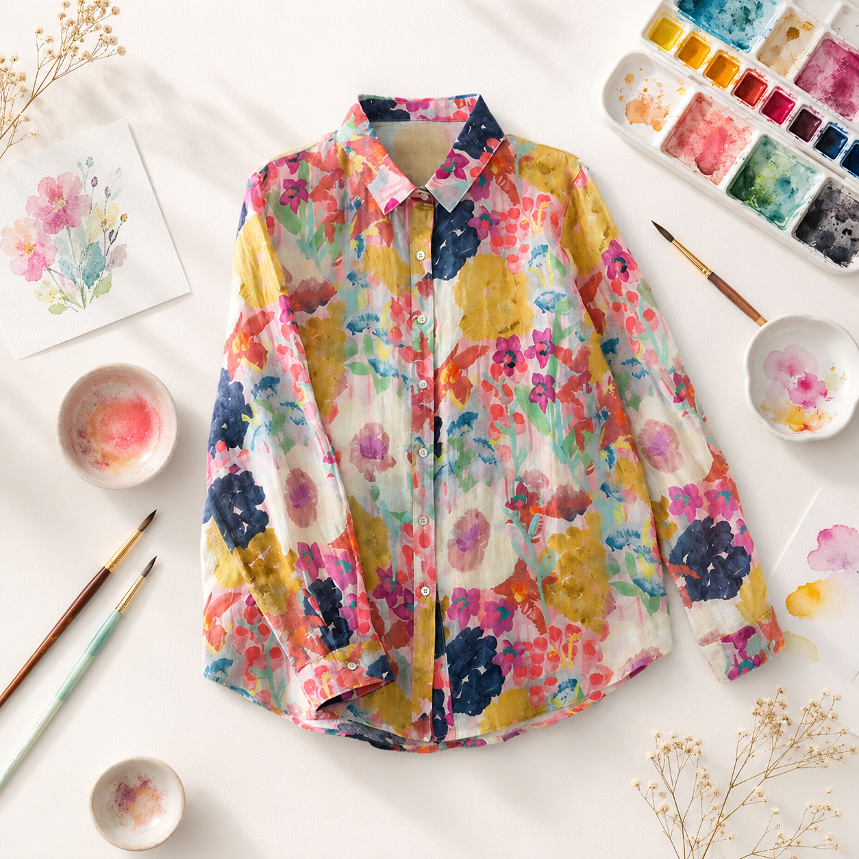 Pure Cotton Printed Full Sleeve Casual Shirt