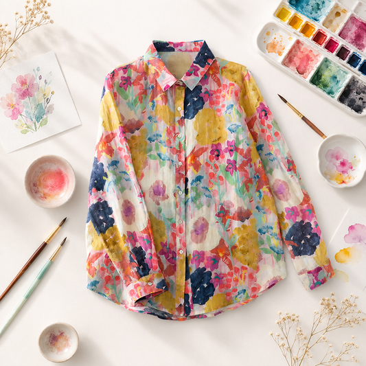 Pure Cotton Printed Full Sleeve Casual Shirt