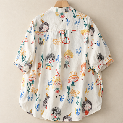 Cotton Digital Printed Comfort Shirt