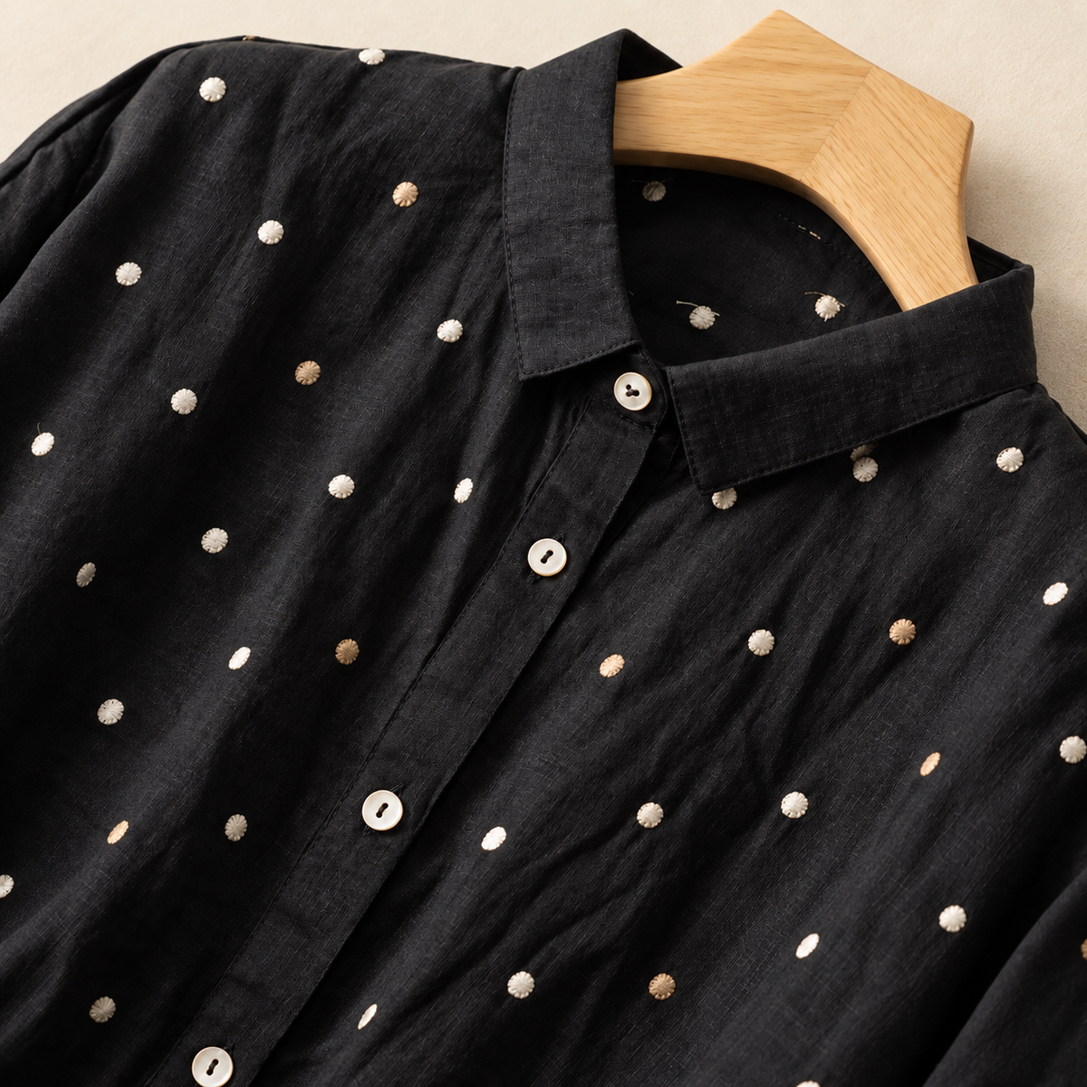 Pure Cotton Embroidered Casual Wear Comfort Shirt