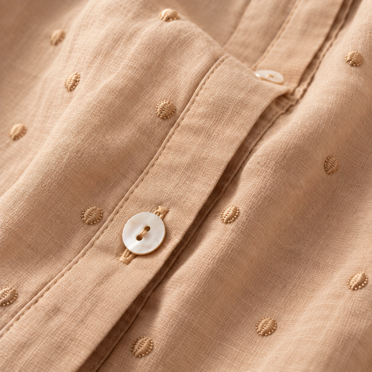 Pure Cotton Embroidered Casual Wear Comfort Shirt