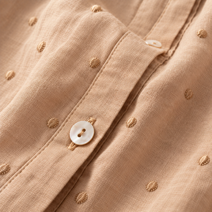 Pure Cotton Embroidered Casual Wear Comfort Shirt