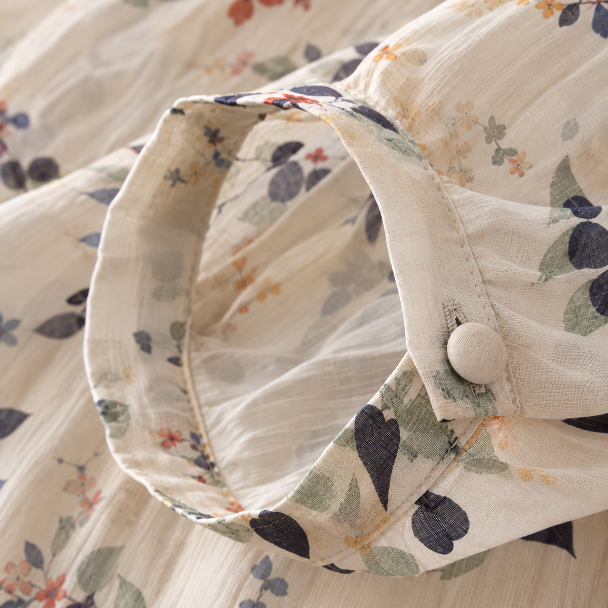 Pure Cotton Digital Printed Shirt With Pleat Work
