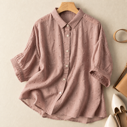 Pure Cotton Embroidered Casual Wear Comfort Shirt