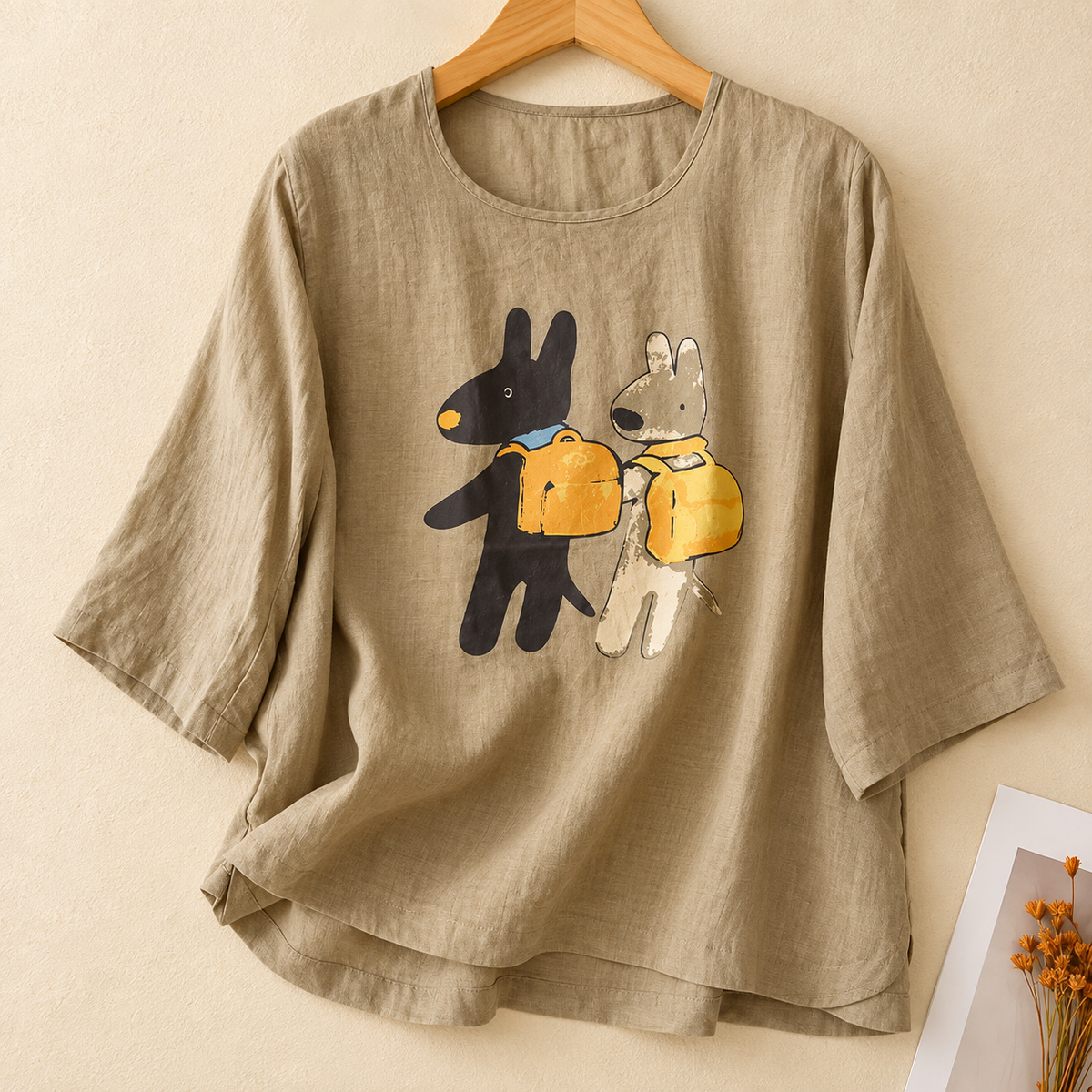 Pure Cotton Printed T-Shirt Top
