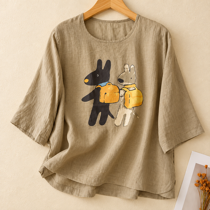 Pure Cotton Printed T-Shirt Top