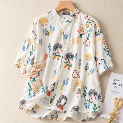 Cotton Digital Printed Comfort Shirt